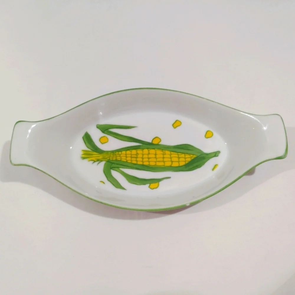 Vintage Franci Vegetable Polkadot Side Dishes Villa Vanilla Taste Setter